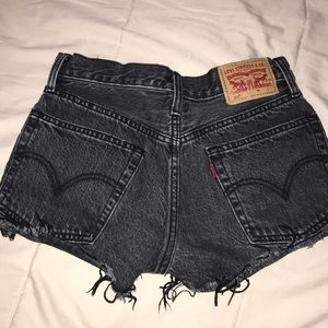 Levi Cutoff Shorts, Button Fly